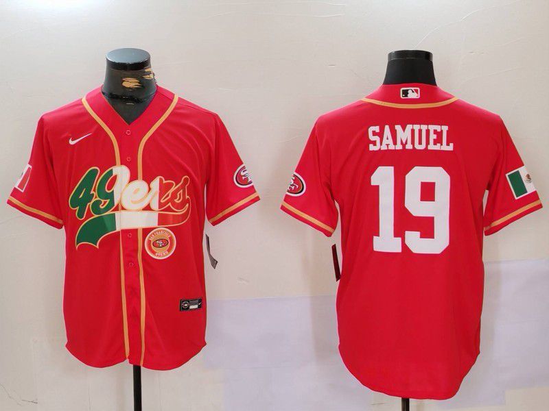 Men San Francisco 49ers #19 Samuel Red Second generation Mexican Joint Name 2024 Nike Limited NFL Jersey style 3->san francisco 49ers->NFL Jersey